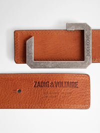 Reversible Brown Leather Belt