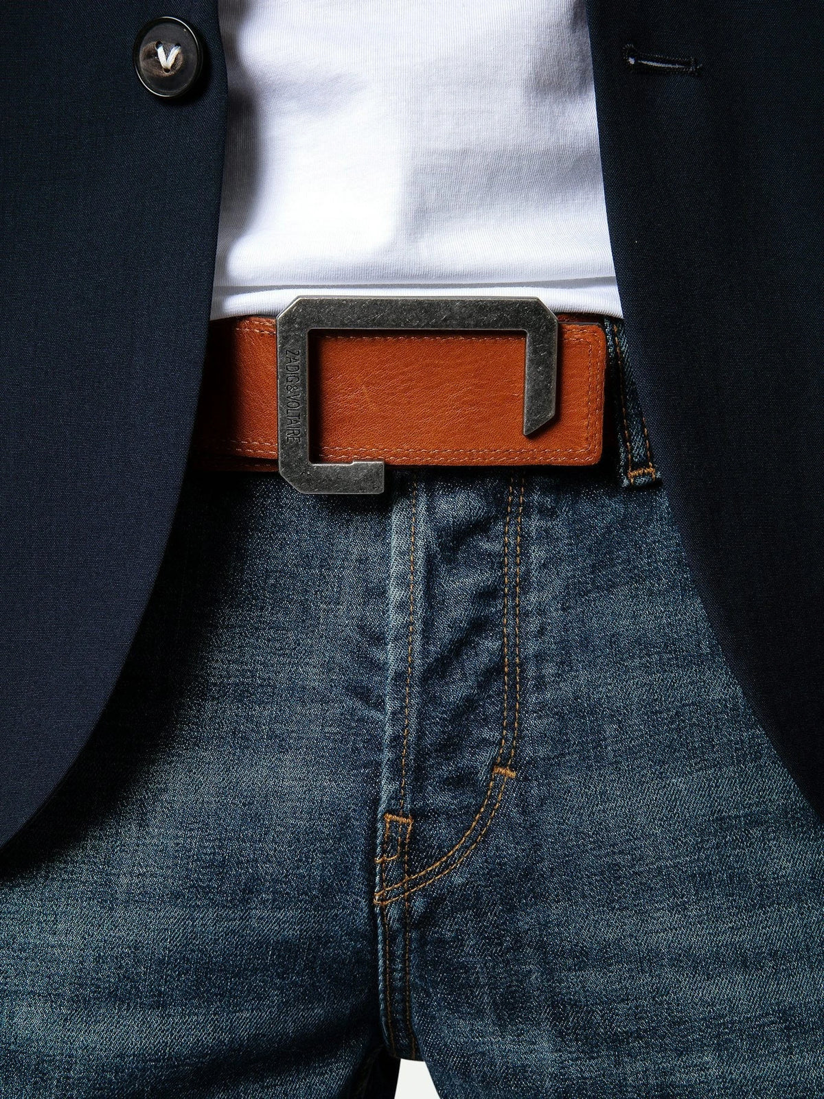 Reversible Brown Leather Belt
