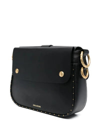 Kate Stud-Detail Black Shoulder Bag