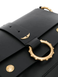 Kate Stud-Detail Black Shoulder Bag