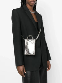 Sunny Metallic Silver Crossbody Bag