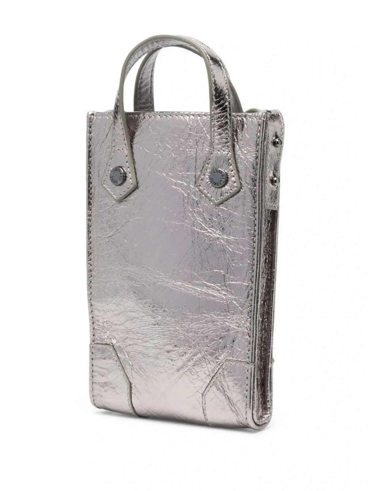 Sunny Metallic Silver Crossbody Bag