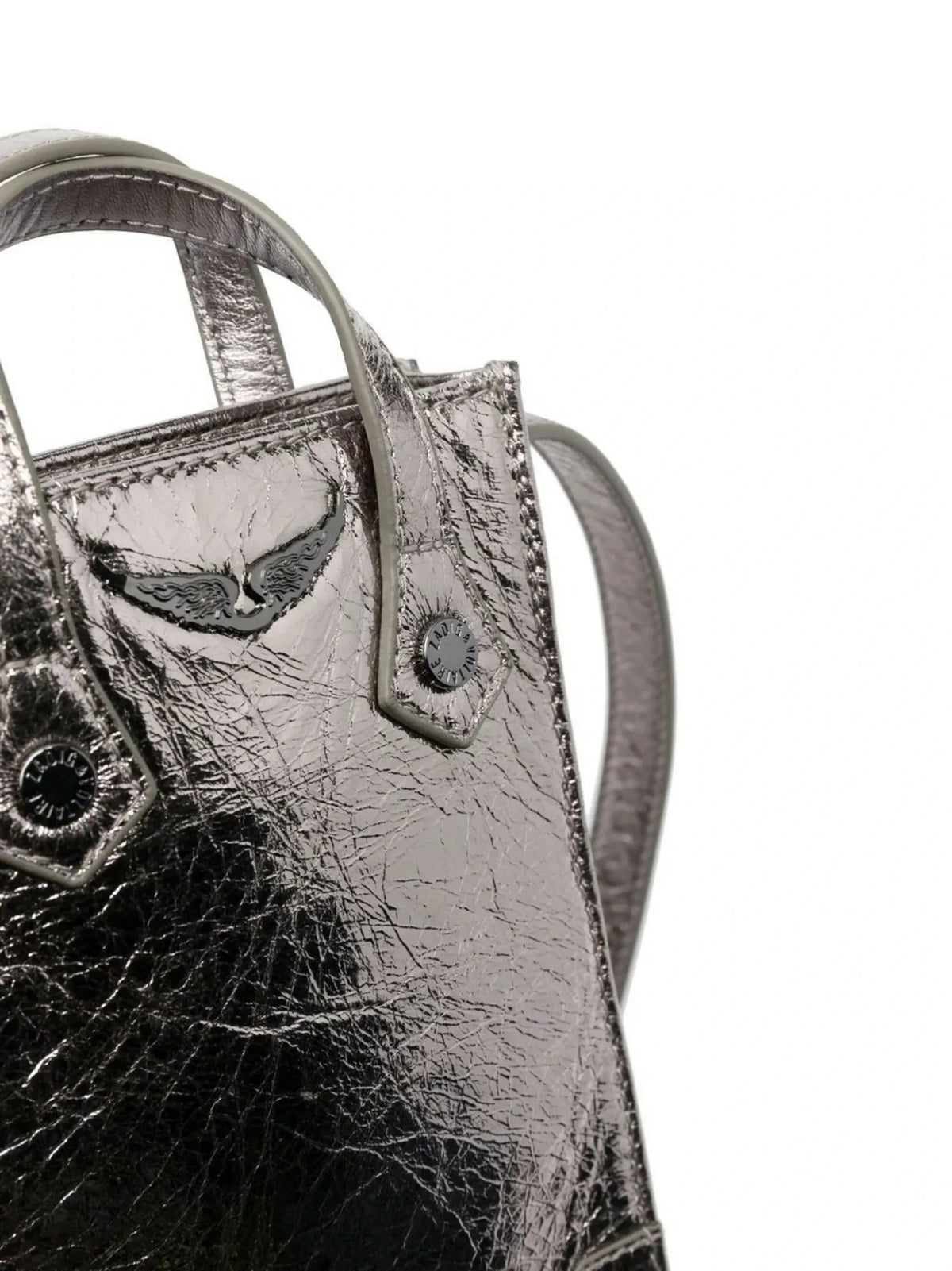 Sunny Metallic Silver Crossbody Bag