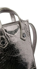 Sunny Metallic Silver Crossbody Bag