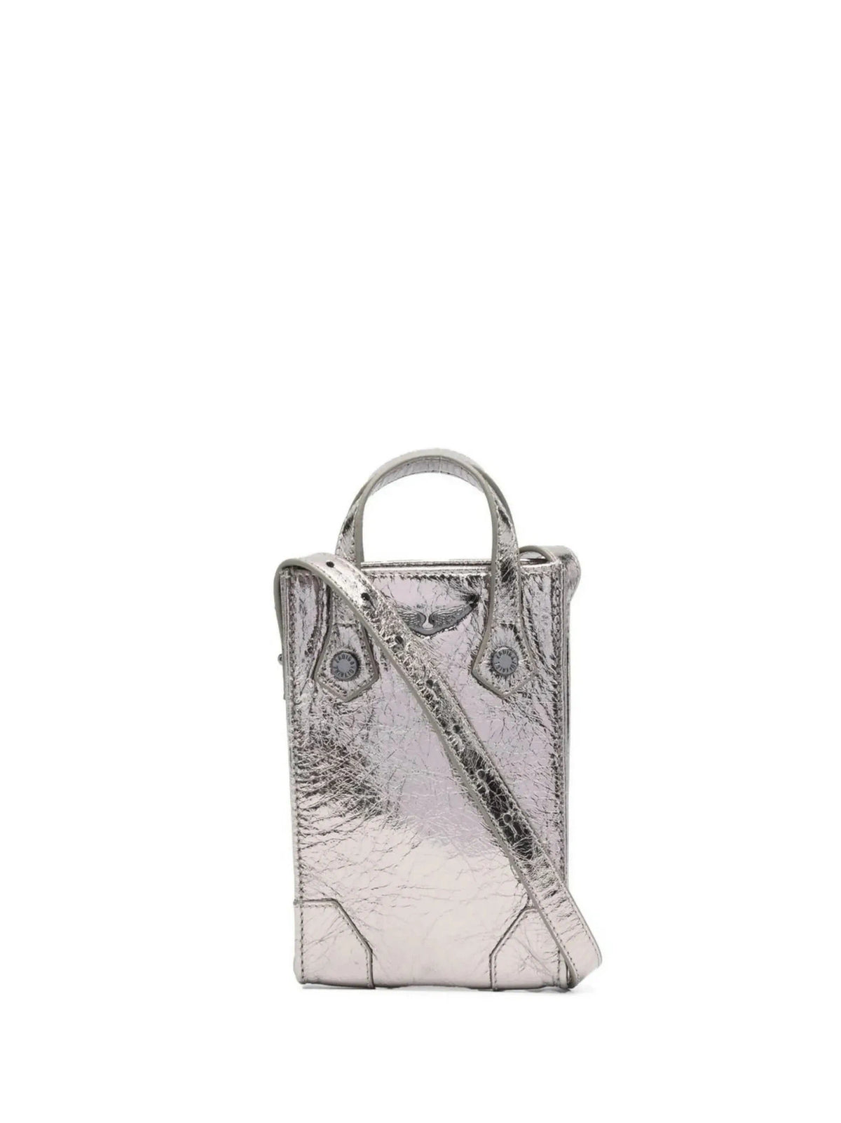 Sunny Metallic Silver Crossbody Bag
