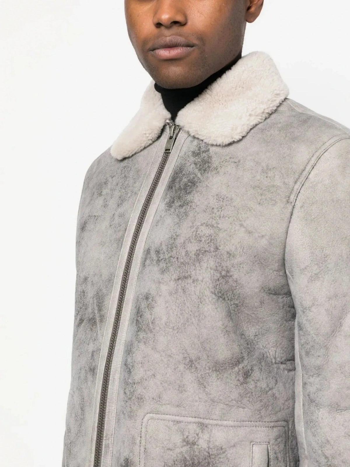 Sheepskin Distressed Naturel Jacket