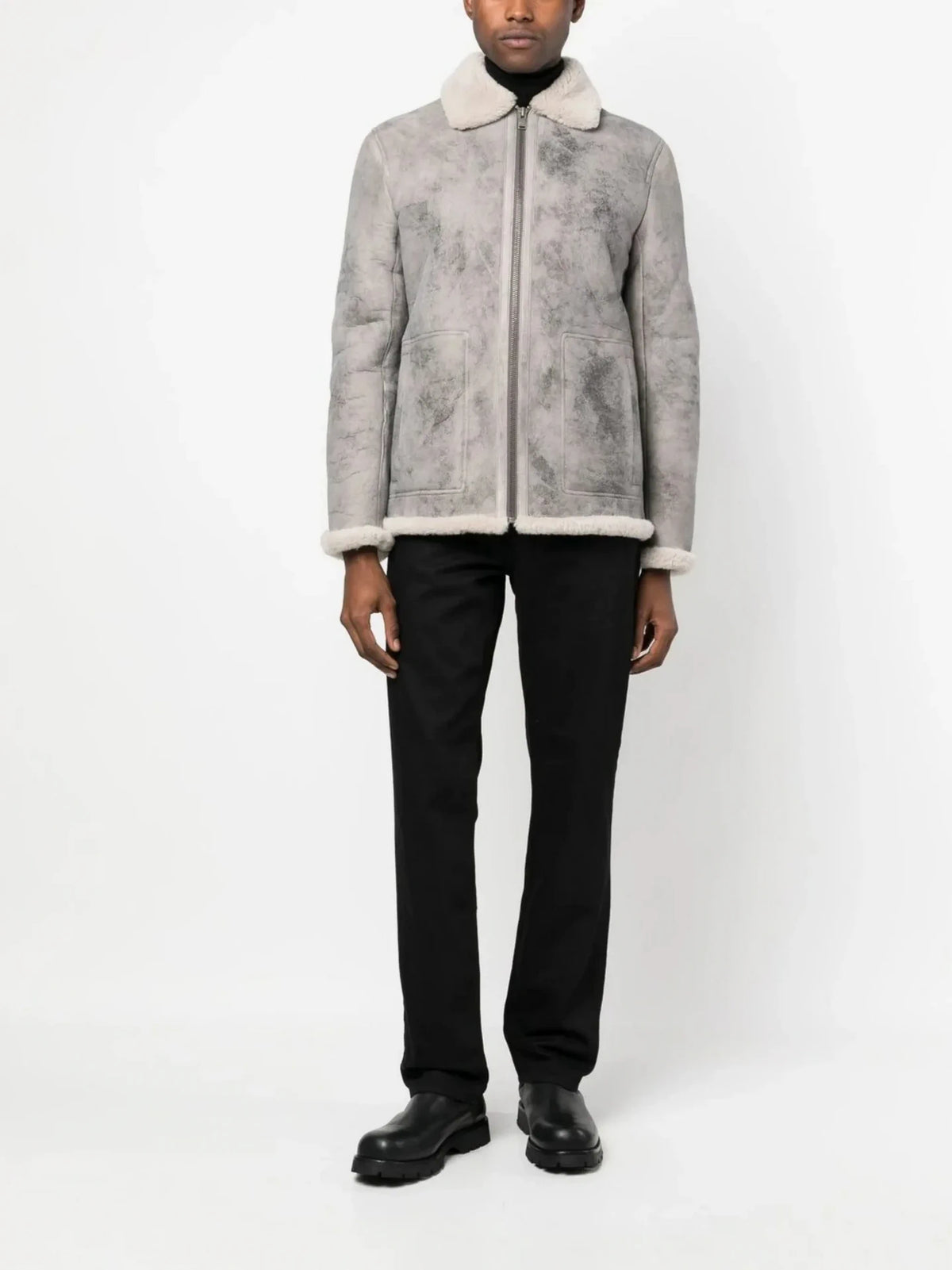Sheepskin Distressed Naturel Jacket