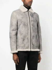 Sheepskin Distressed Naturel Jacket