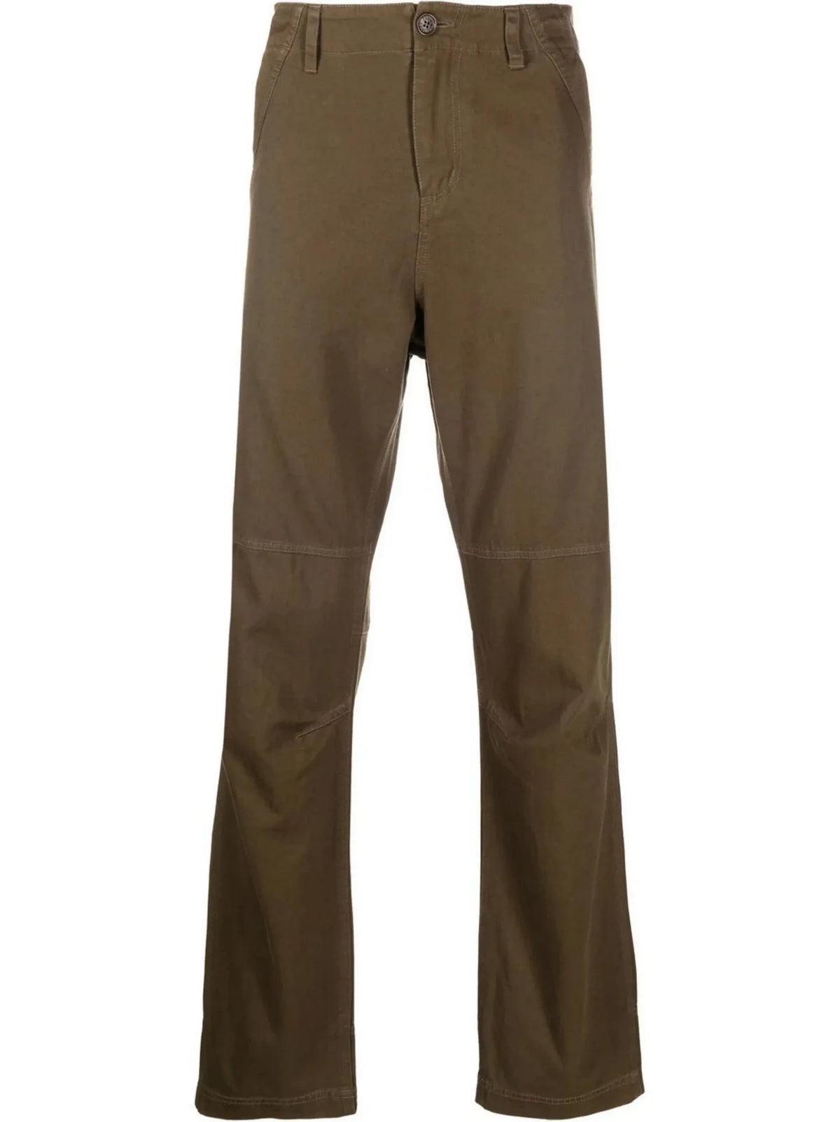 Embroidered Logo Green Cargo Trousers