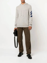 Embroidered Logo Green Cargo Trousers