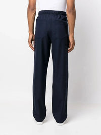 Straight-Leg Navy Trousers