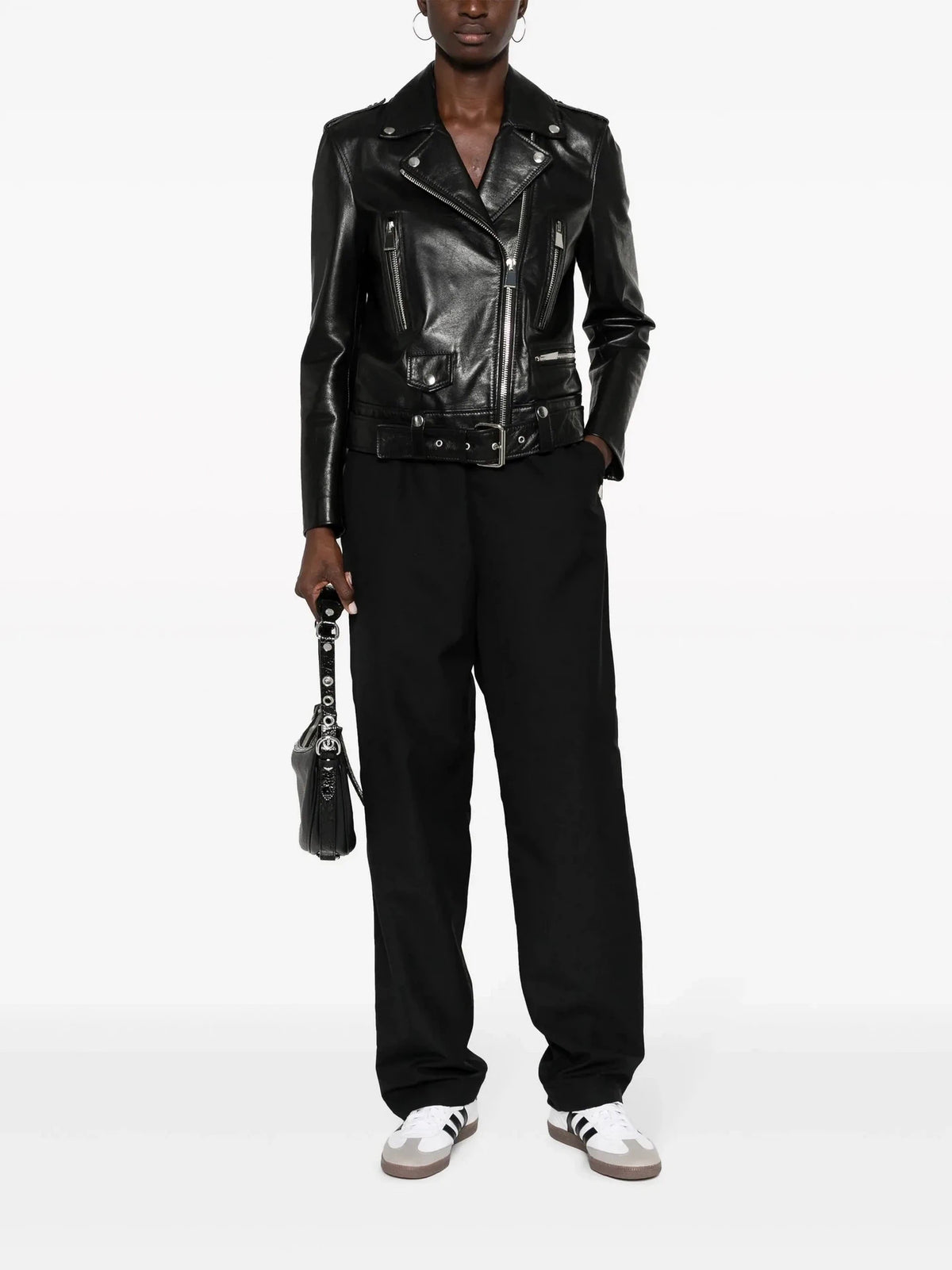 Straight-Leg Navy Trousers