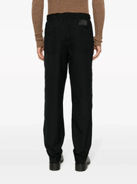 Straight-Leg Navy Trousers