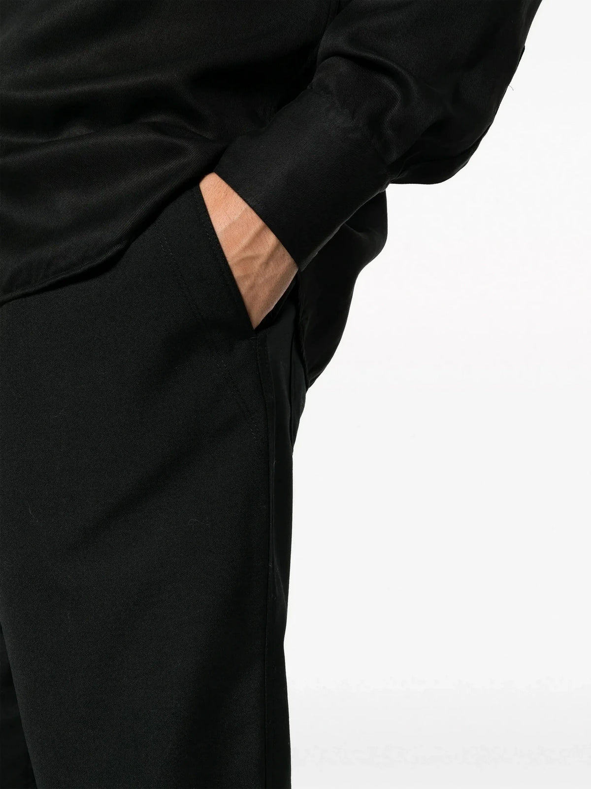 Straight-Leg Navy Trousers