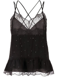 Crystal Embellished Black Vest