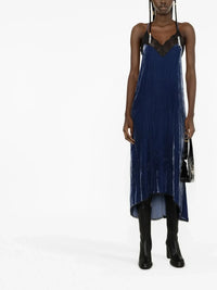 Velvet Lace Navy Dress