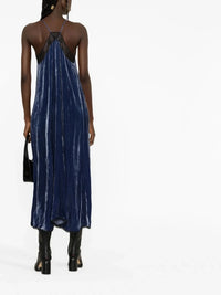 Velvet Lace Navy Dress