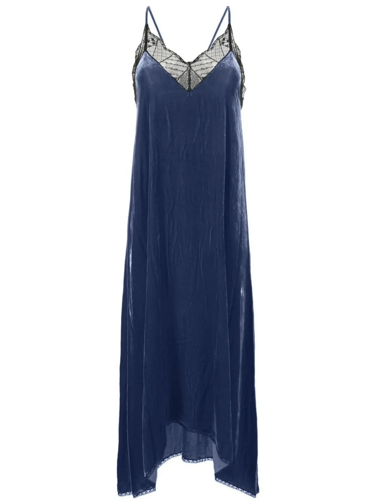 Velvet Lace Navy Dress