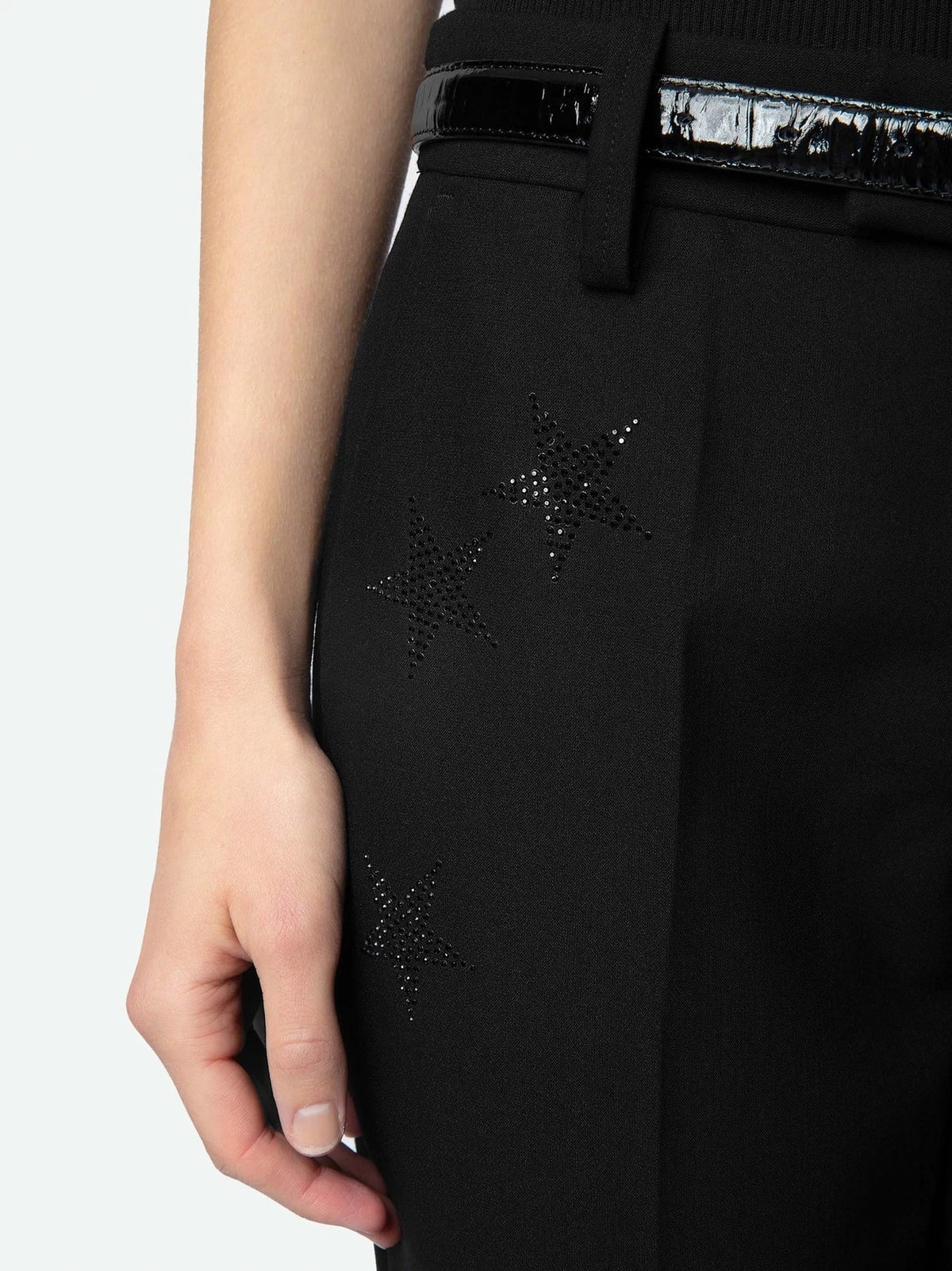 Strass Star Black Trousers