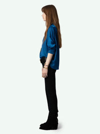 Tink Satin Red Blouse