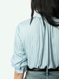 Tink Satin Red Blouse