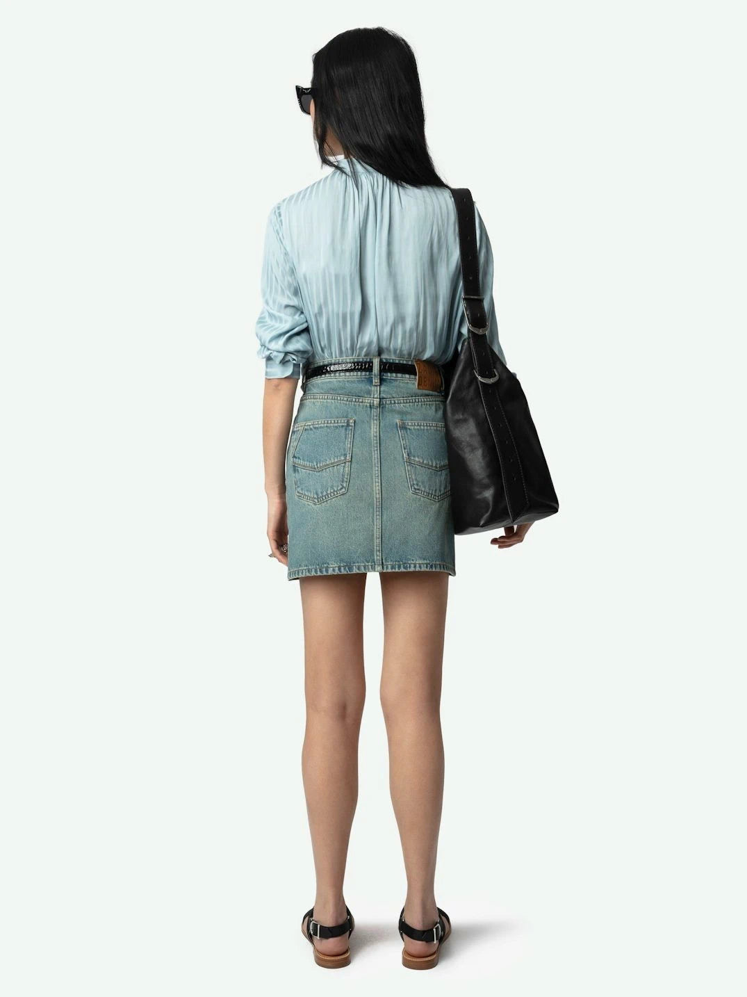 Tink Satin Red Blouse