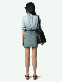 Tink Satin Red Blouse