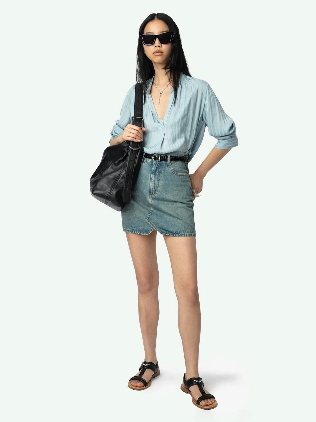 Tink Satin Red Blouse