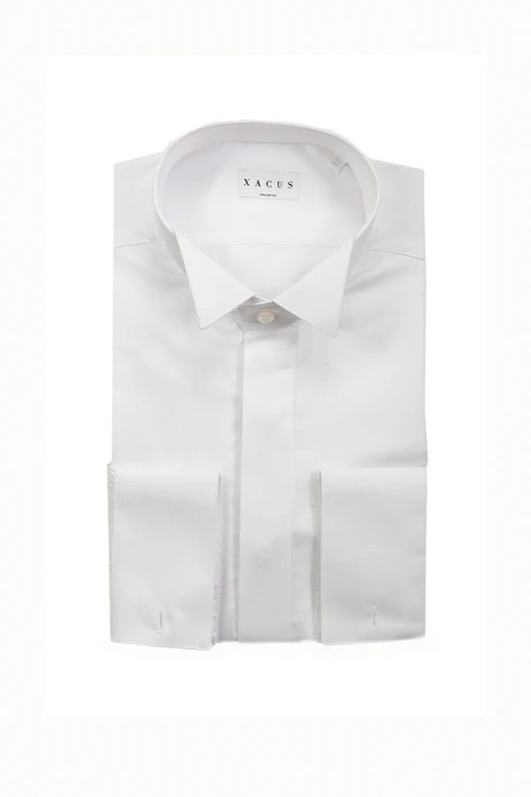 Xacus White Tuxedo Shirt
