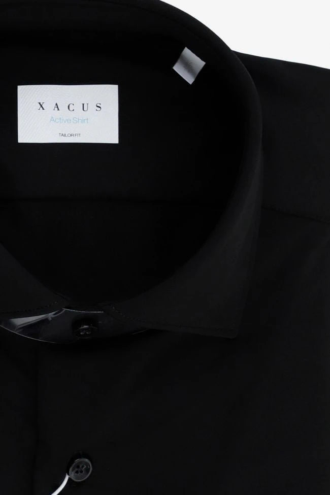 Active Stretch Black Knited Shirt