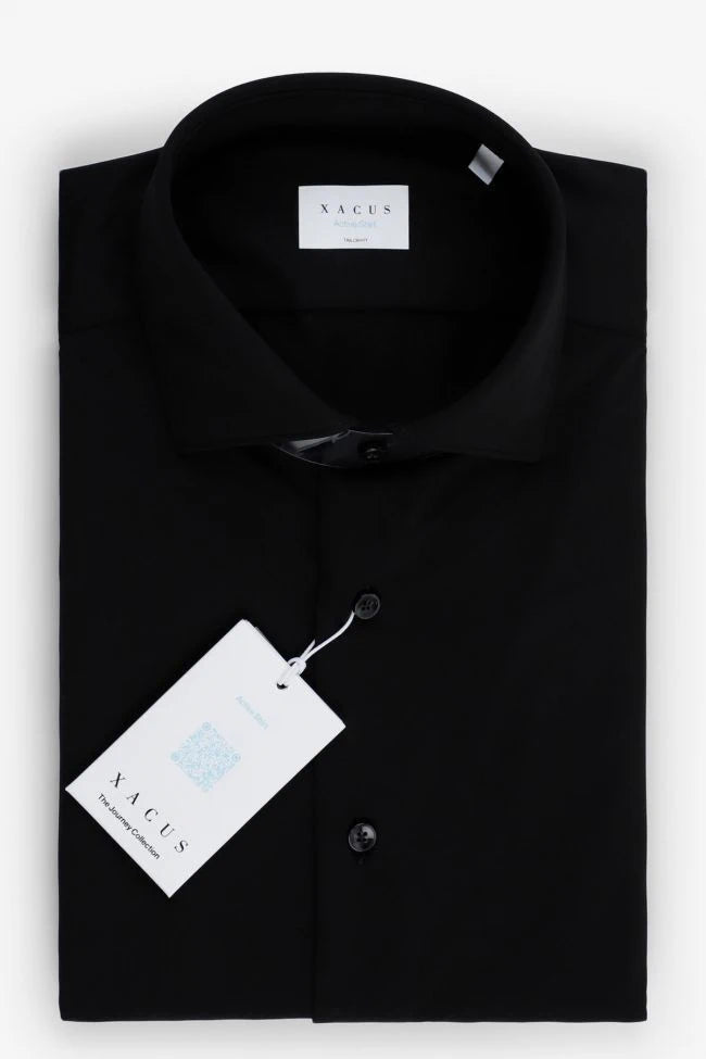 Active Stretch Black Knited Shirt