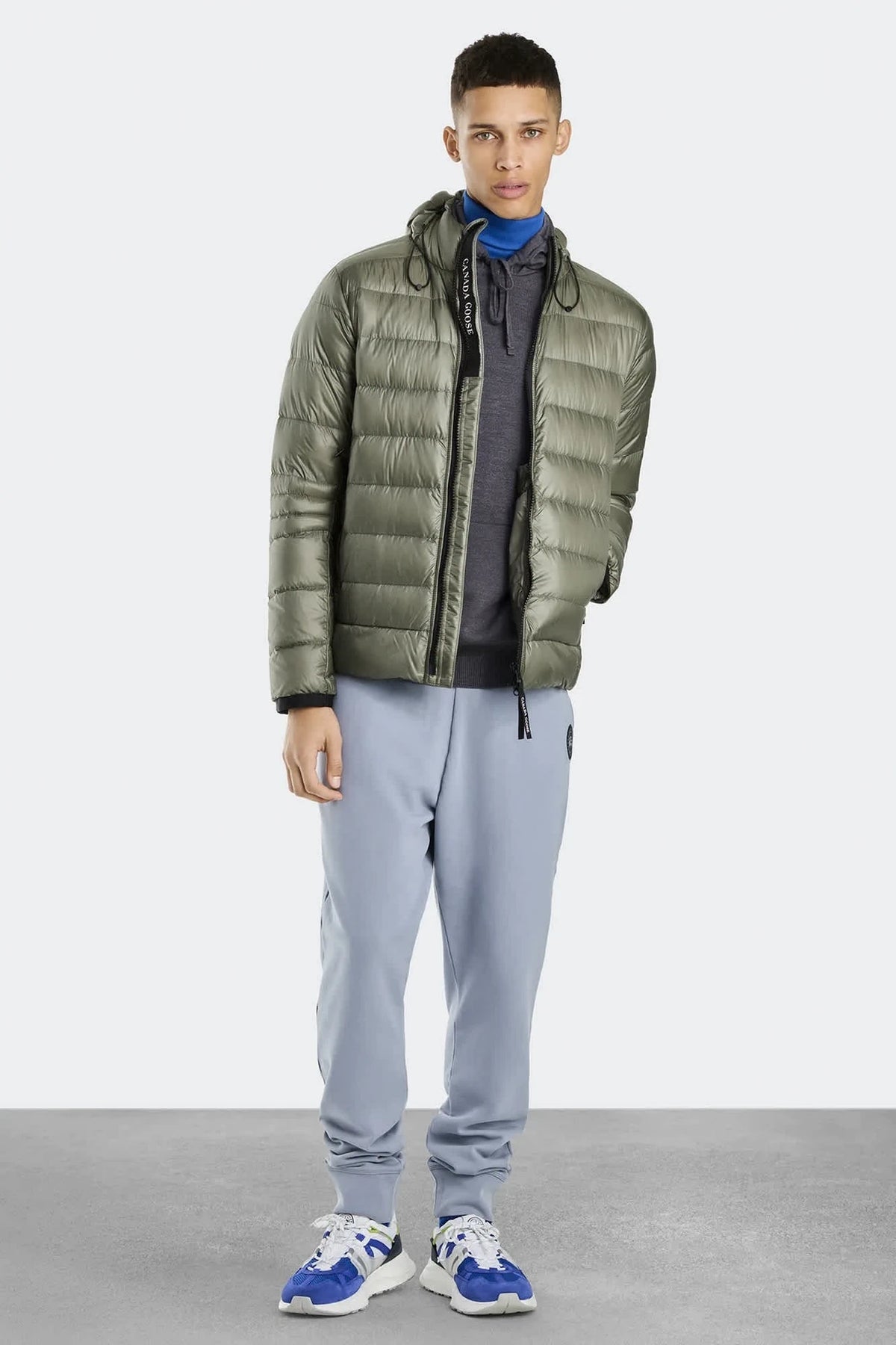 Crofton Navy Blue Hoody Jacket