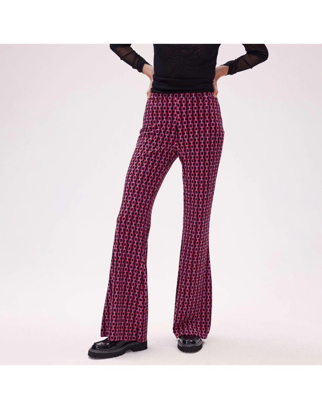 High-Waisted Brooklyn Multicolour Pants