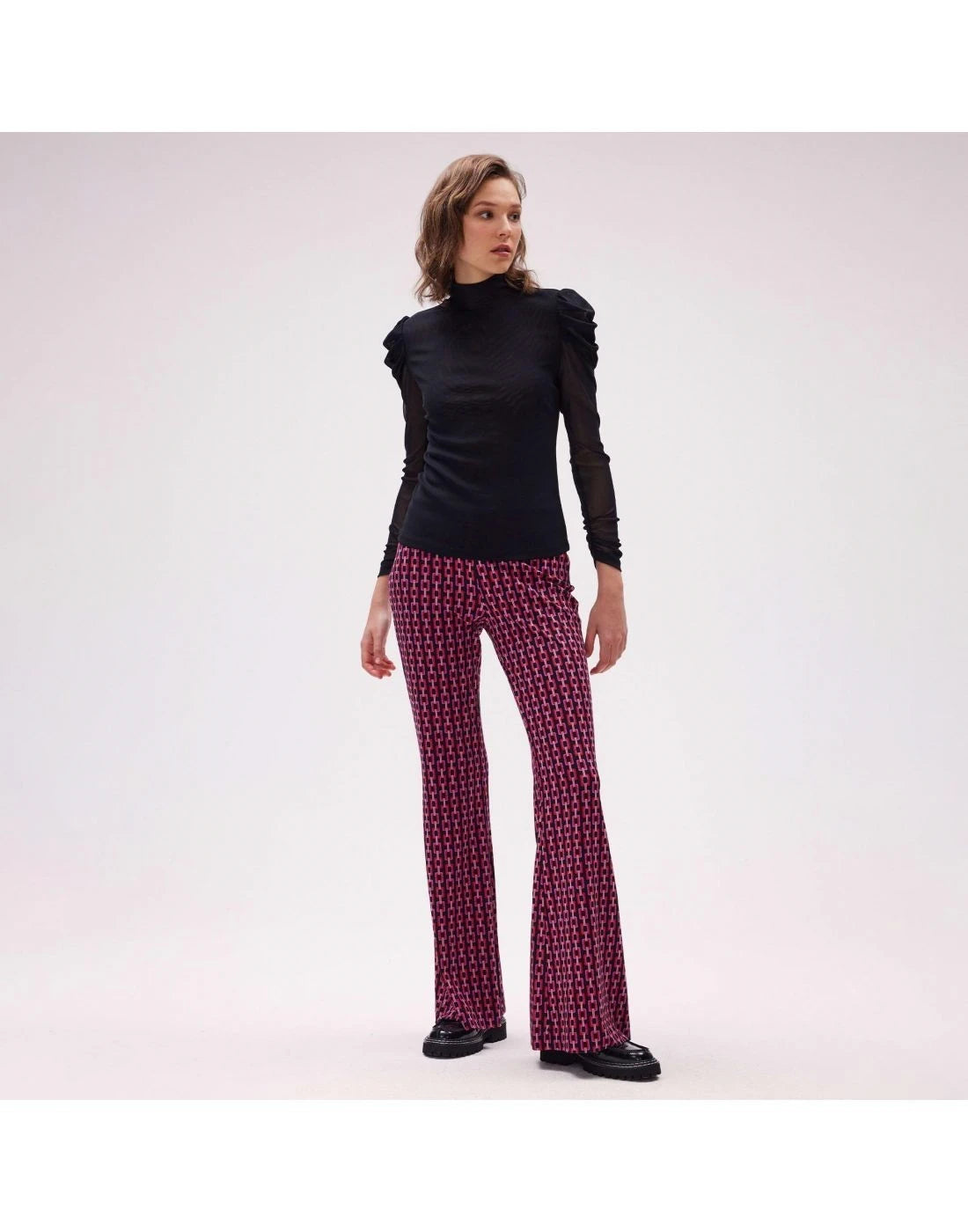 High-Waisted Brooklyn Multicolour Pants