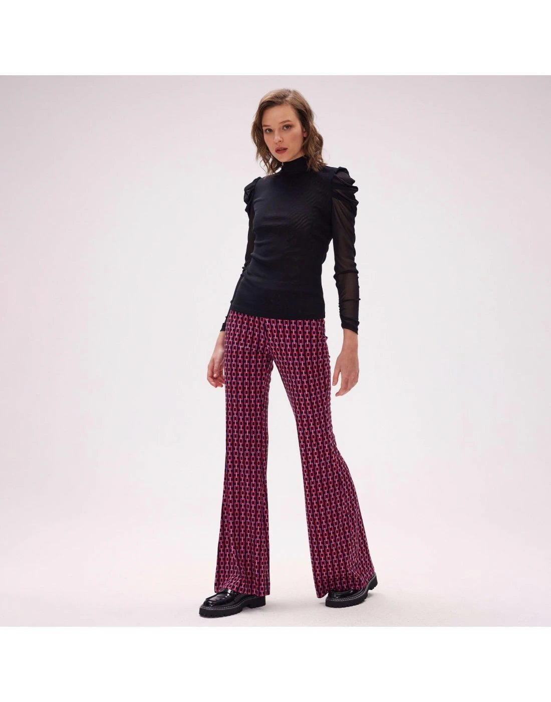 High-Waisted Brooklyn Multicolour Pants