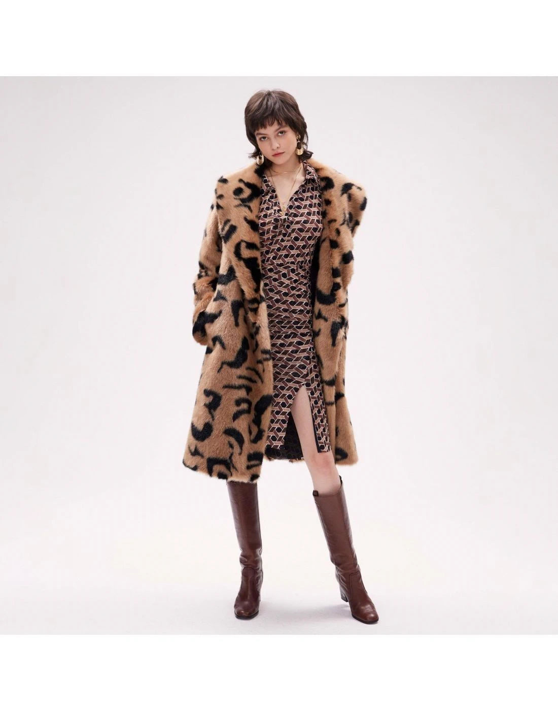 Merida Tiger Print Brown Coat