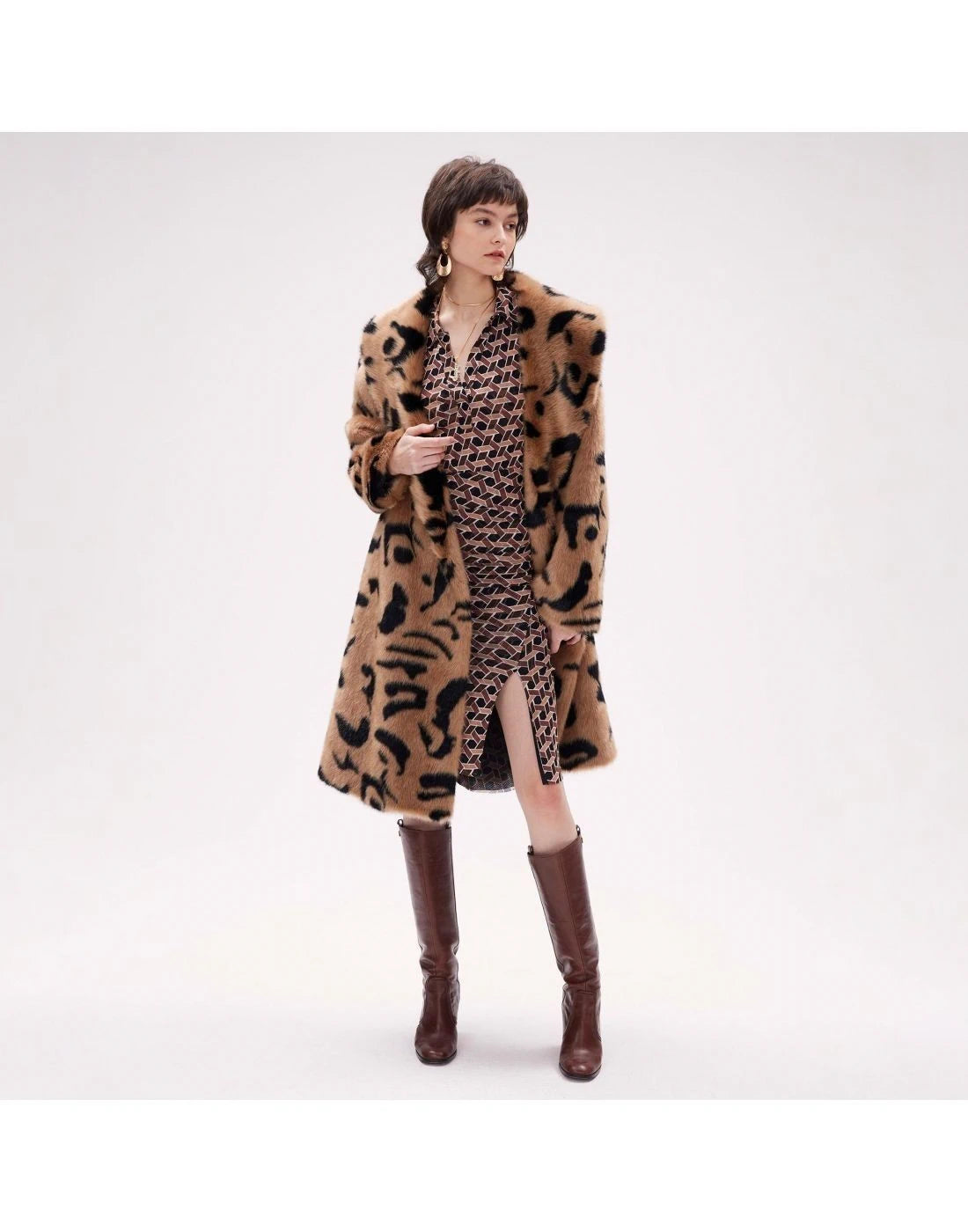 Merida Tiger Print Brown Coat