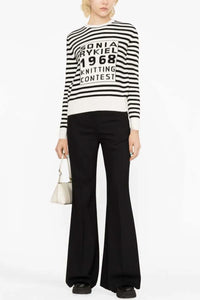 Striped Black/Ecru Sweater