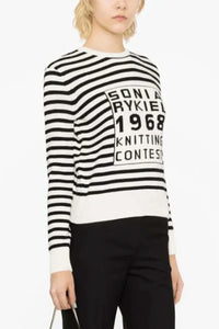 Striped Black/Ecru Sweater