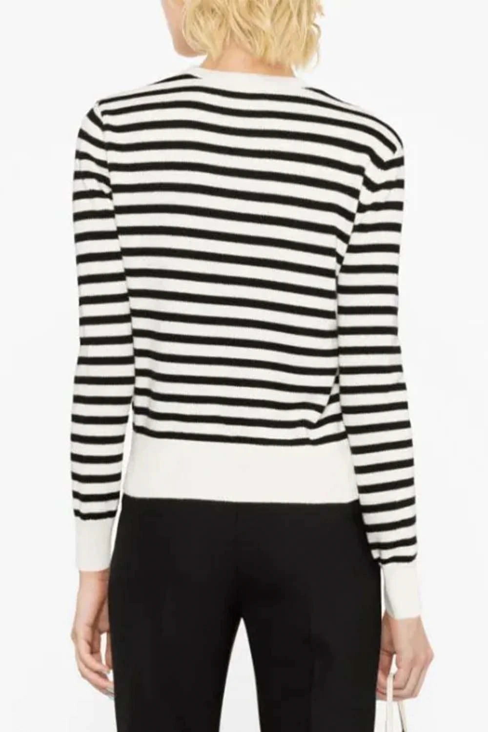 Striped Black/Ecru Sweater