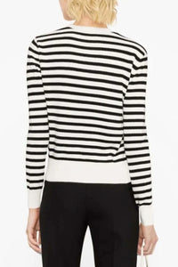 Striped Black/Ecru Sweater