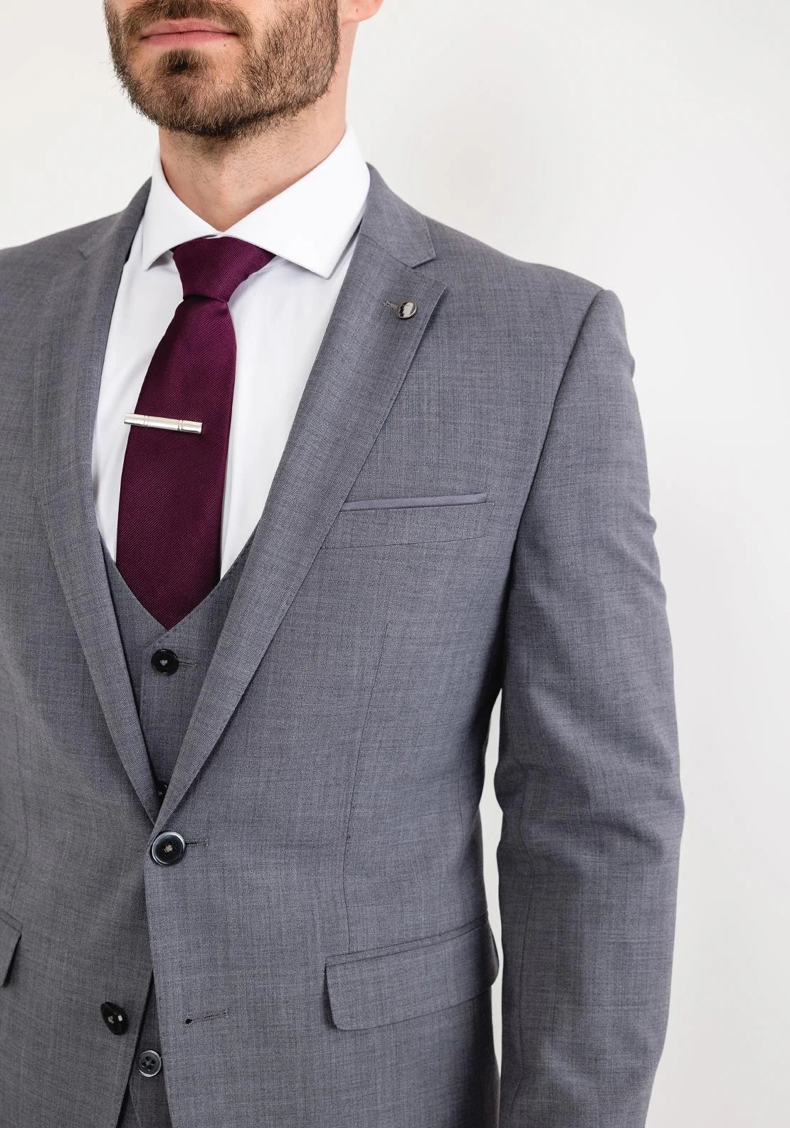 Slim Fit Grey Suit