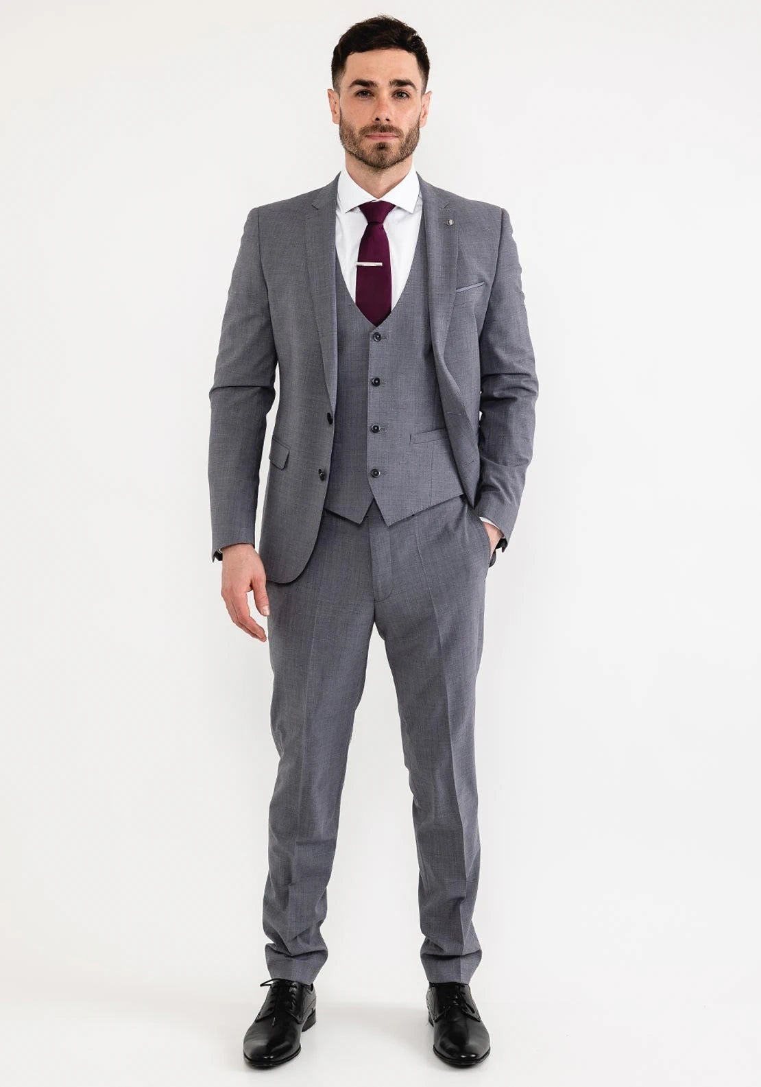 Slim Fit Grey Suit