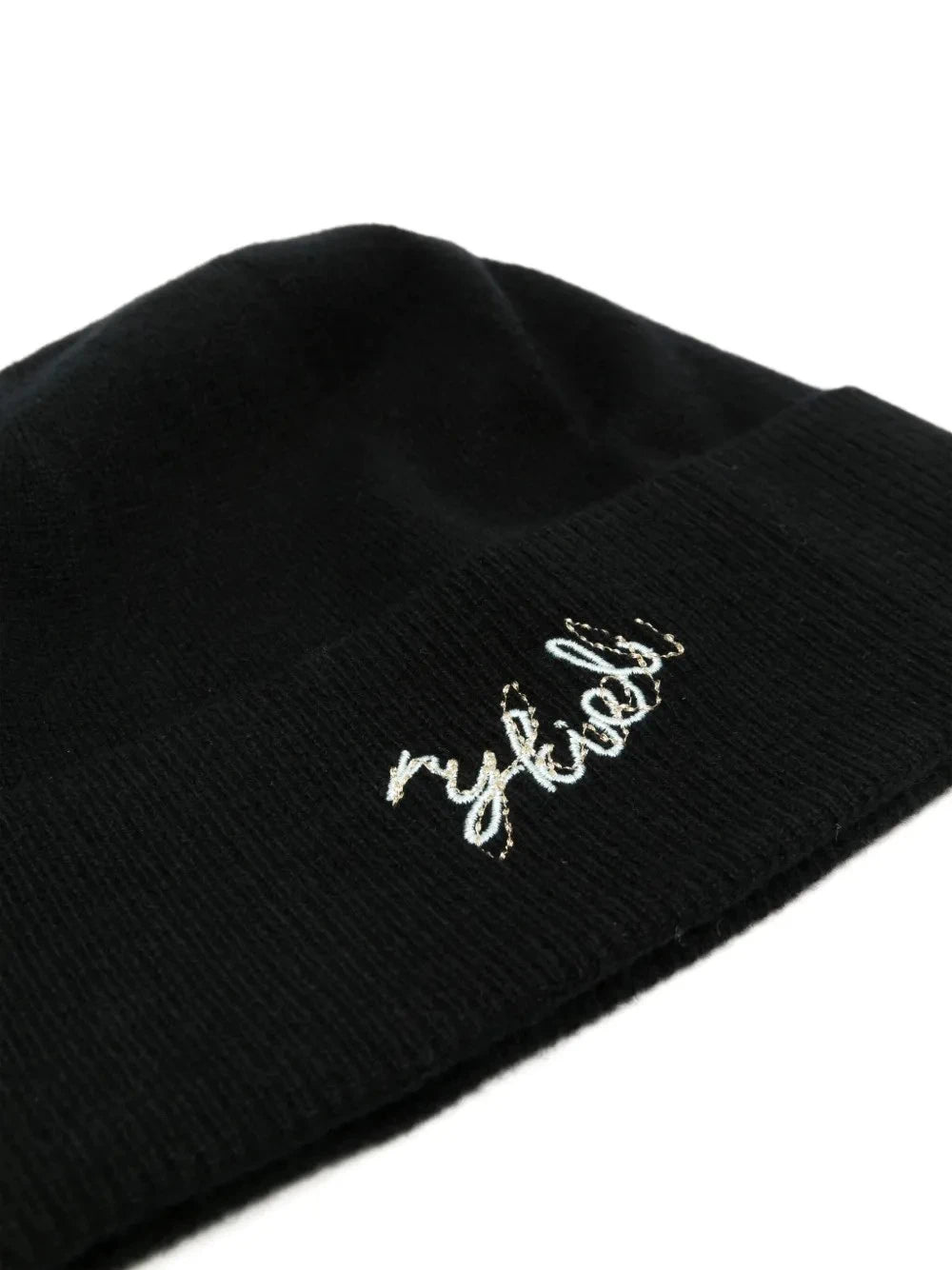 Embroidered Black Bonnet Cap