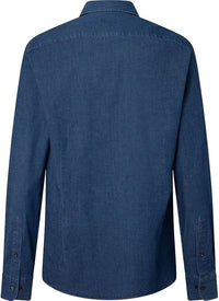 Dark Stretch Denim Blue Shirt