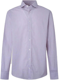 Two Colour Poplin Blue Shirt