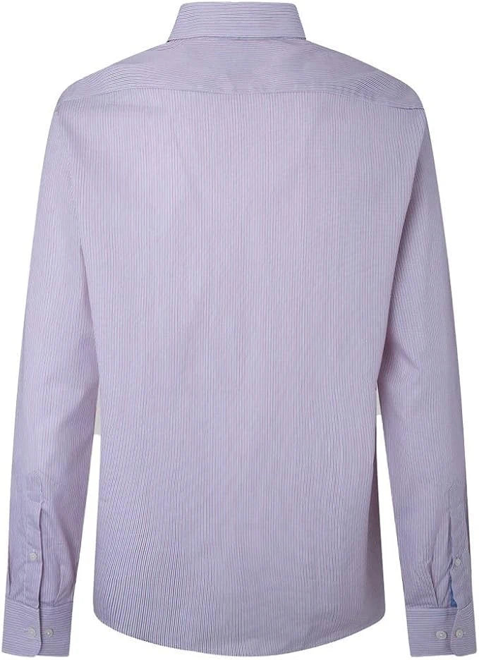 Two Colour Poplin Blue Shirt