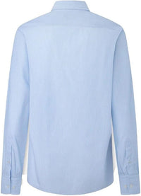 Two Colour Poplin Blue Shirt