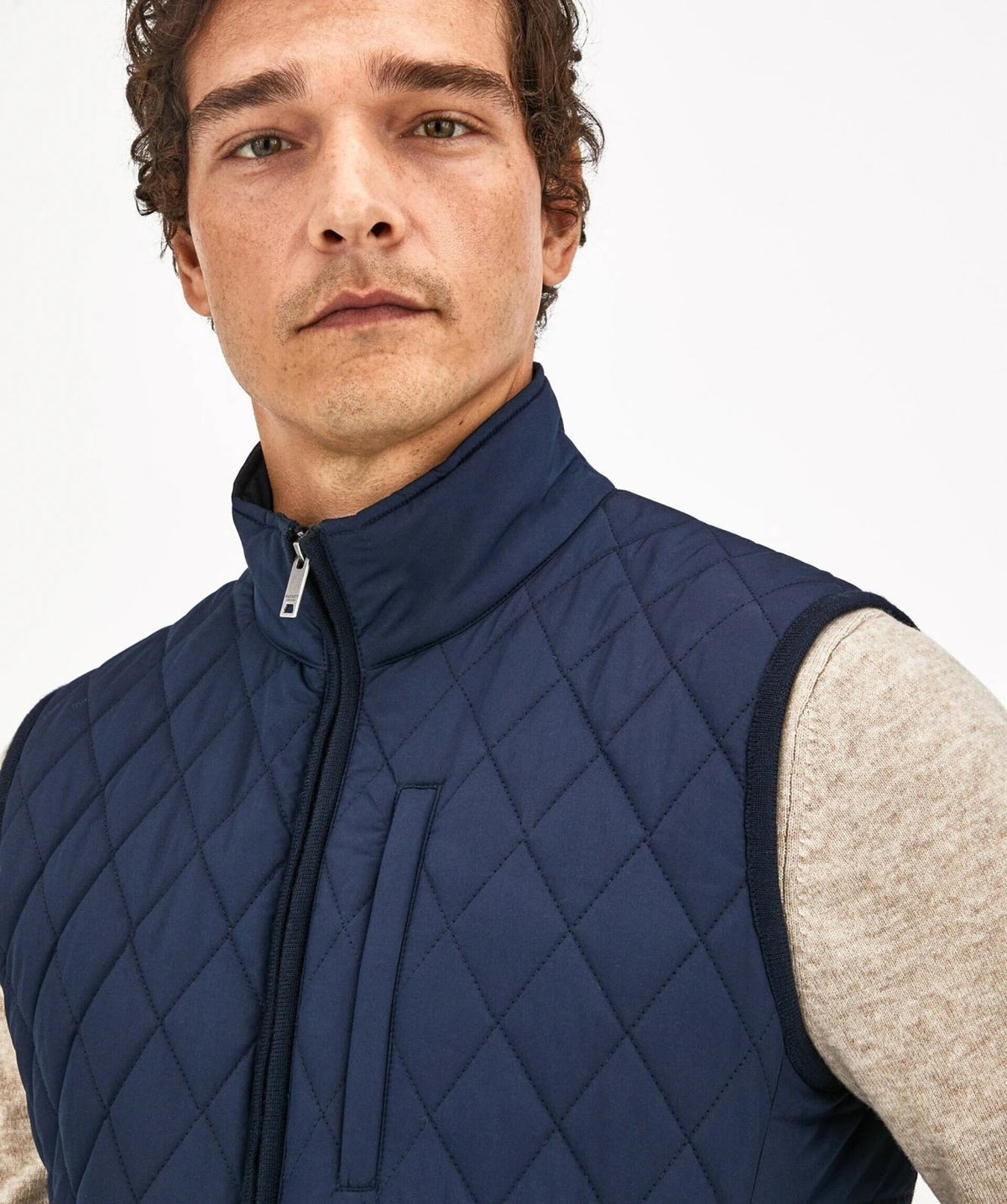 Water-Resistant Navy Blue Gilet