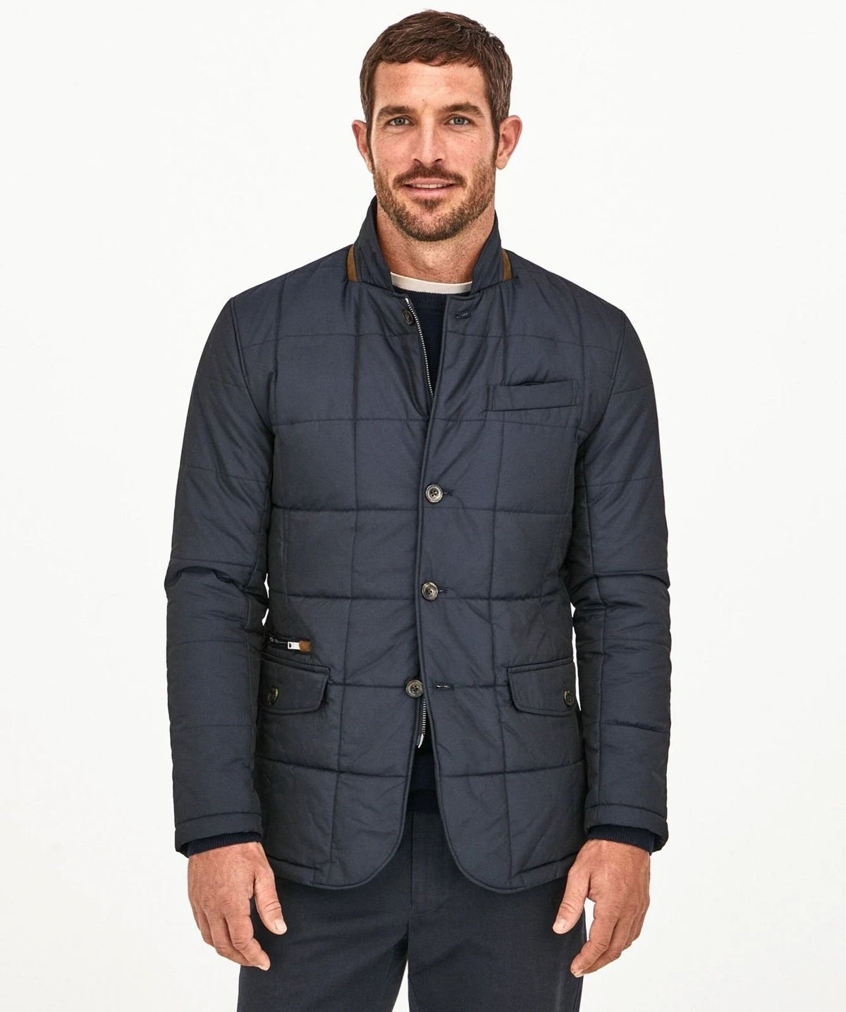 Quilted Brown Blazer